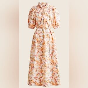 Gorgeous NWT J.Crew floral smocked neck dress size S